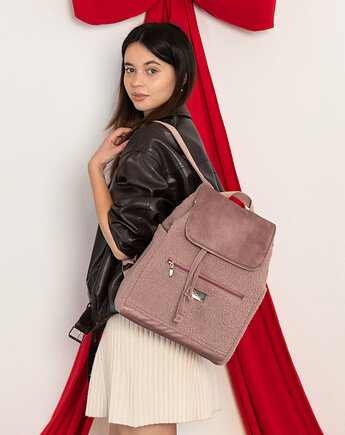 Plecak lucky baranek róż, sacky bag