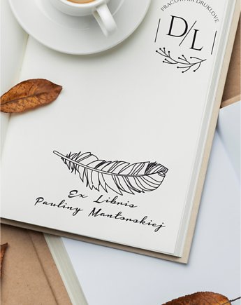 Stempel ex libris personalizowany Pióro, DrukLove