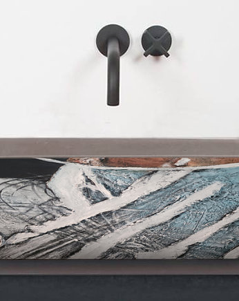 ArtSoul - ręcznie rzeźbiona umywalka  z betonu żywiczego, art and texture