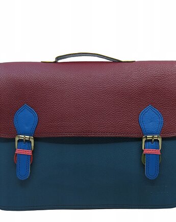 Aktówka torebka damska pojemna mieści A4 skórzana elegancka eko OLIVKA, Olivka Warsaw