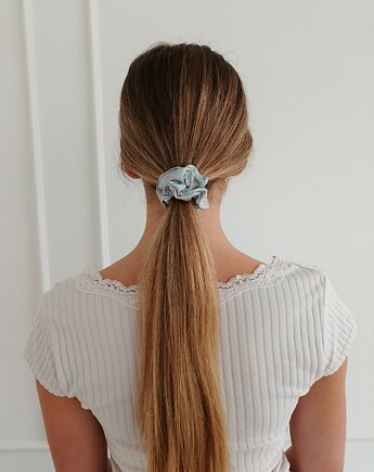 Gumka jedwabna, scrunchie, morning blossom MINI, Capillum