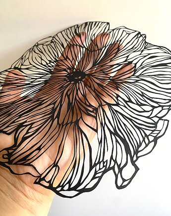 Wycinanka Black Flower  I, ZVIEWNIE