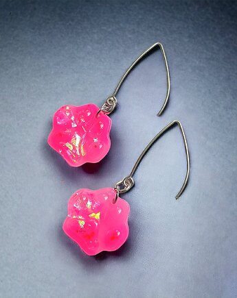 BARBIE : łapki :: UNIKATOWE kolczyki z żywicy, kaktusia