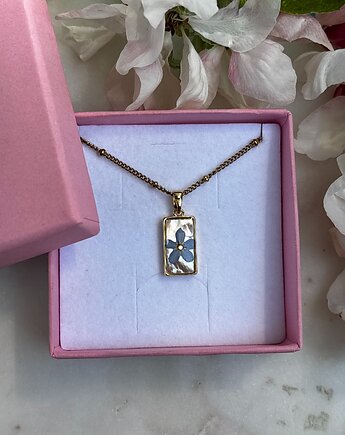 Delikatny Naszyjnik z Niezapominajką, Frant Art Jewellery