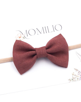 Opaska do włosów Linen Bow Cinnabar, Momilio