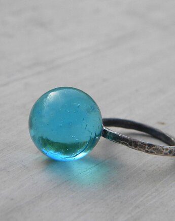 Pierścionek Turkusowa   planeta  , Beata Trotter