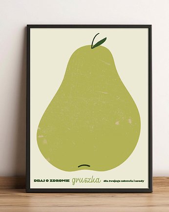 Plakat gruszka  100x70, polkastudio