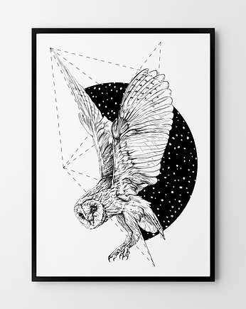 Plakat Sowa geometryczna, HOG STUDIO