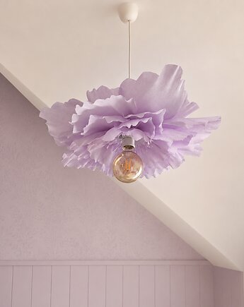 Lampa wisząca Kwiat PIWONIA liliowa, jasno-fioletowa, Marmys Felt Studio