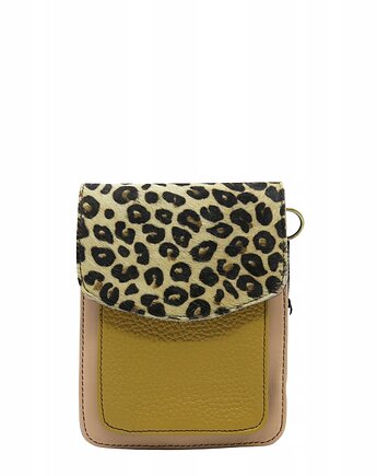 Torebka damska na telefon listonoszka skóra naturalna eko OLIVKA, Olivka Warsaw