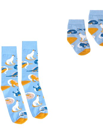 Skarpetki w Koty dla Taty i Niemowlaka, FAVES. Socks&Friends