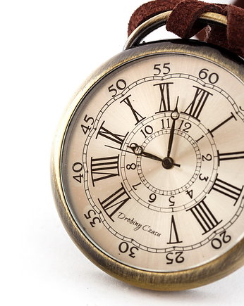 Podróżnik w Czasie I (golden) - Drobiny Czasu - zegarek kwarcowy, DROBINY CZASU