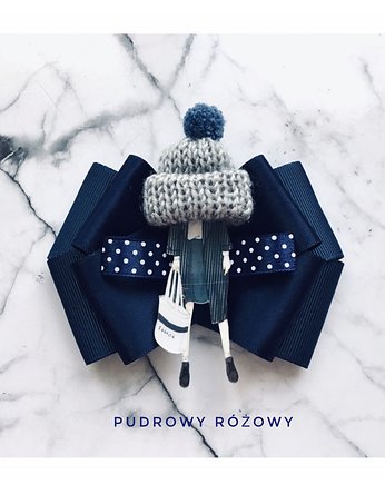 Brosza  z Lalką NEW Limited edition, Pudrowy Różowy