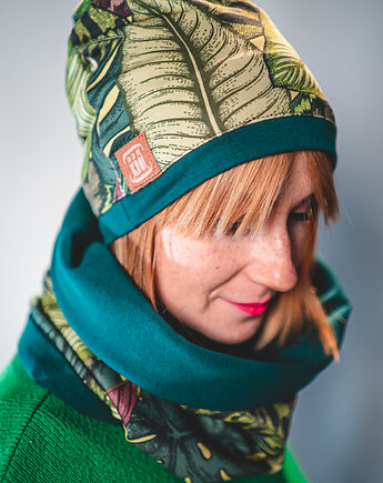 Zielony komplet damski na jesień w monstery ZIELONO MI, Co Tu Się Kroi