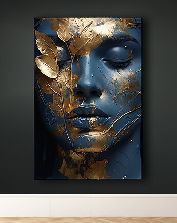 Złota muza - Obraz na płótnie - Druk Blejtrama - Fotografia, Surrealizm #7, Black Sapphire Art