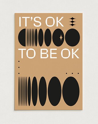 It's ok / Oryginalna grafika / poster print, Alina Rybacka