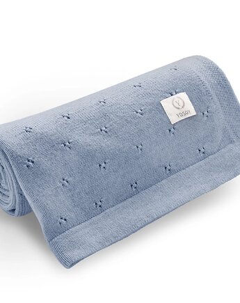 Koc z wełny merino Niebieski, YOSOY