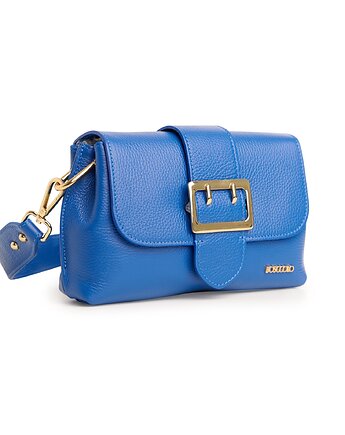 Torebka skórzana z ozdobnym szerokim paskiem  (6474), BOSCCOLO