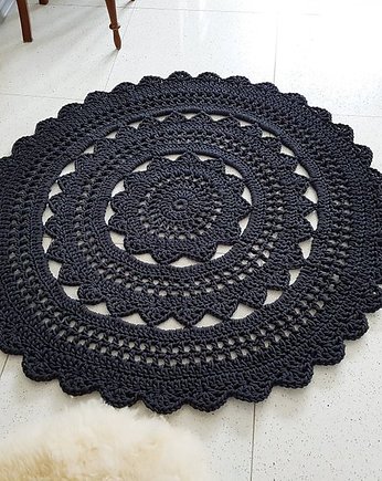 Dywan okrągły mandala czarny - kolory, Made of Weaves