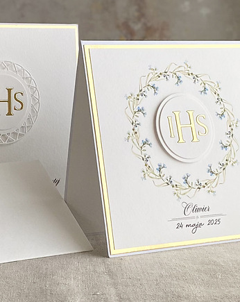 Kartka na komunię z pudełkiem i kopertą, 45D, Anna Art and Crafts