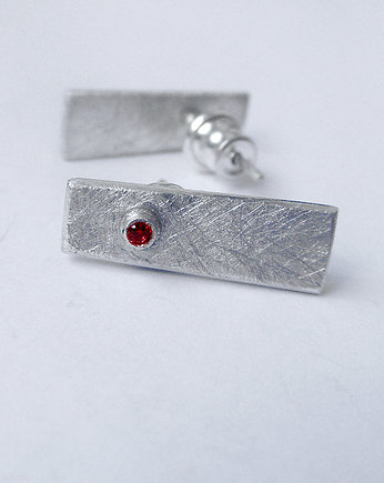 Kolczyki srebrne PROSTOKĄT, Katarzyna Kaminska ART