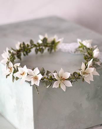 Komunijny wianek na głowę boho, Lola White