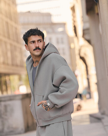 Bluza z kapturem PUFFA ZIP Shadow męska, HARP TEAM