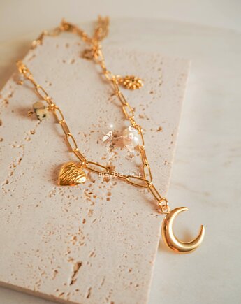 Naszyjnik z zawieszkami charms, Maybe Jwlr