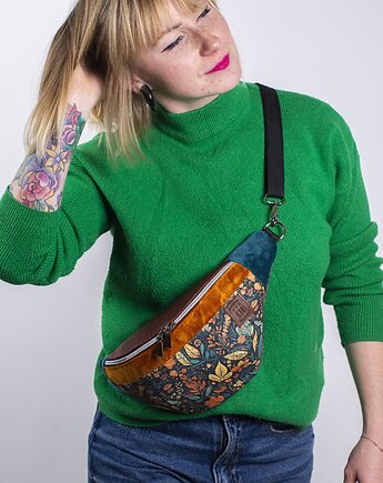 Nerka damska w kolorowe kwiaty vintage JESIENNY LIŚĆ, Co Tu Się Kroi