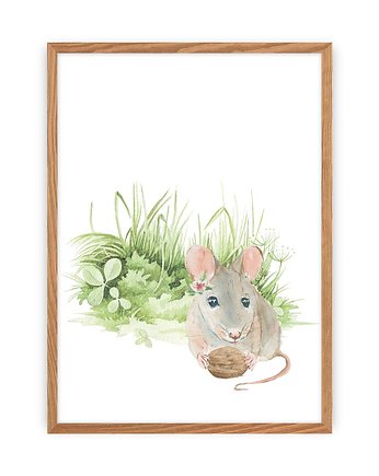 Obrazek Forest Story Mouse 30x40cm, Yellow Tipi