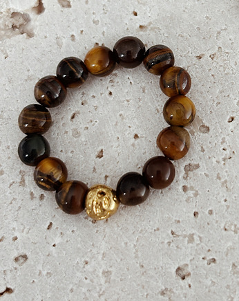 Pierścionek elastyczny Tygrysie Oko, Chmolowska Jewellery