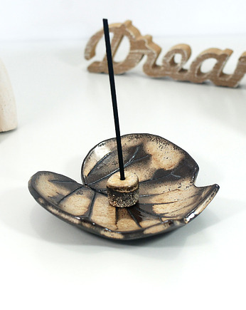 Miseczka liść - na kadzidło, palo santo, biżuterię, drobiazgi, 10FingersArt