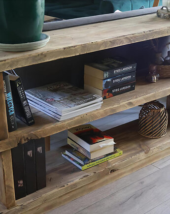 Drewniany regał loftowy ręcznie robiony , PiorunowoSzafa