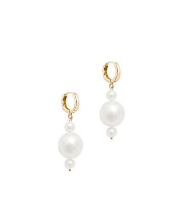 Kolczyki srebrne Ilsa Pearl Earrings / perłowe , Lile Things