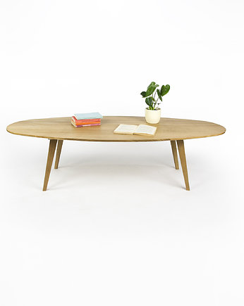 Owalny stolik dębowy 170, SyDesign