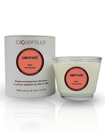 Świeca do masażu i aromaterapii OBFITOŚĆ 80g, Biosensual