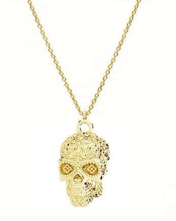 MEKSYKAŃSKA CZASZKA- srebro, złoto, róż, ISSI Jewelry