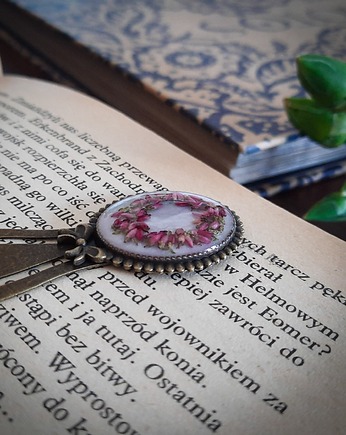 Zakładka z płatkami wrzosu, Figa handmade accessories