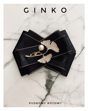 Brosza GINKO Nowość Glamour, Pudrowy Różowy