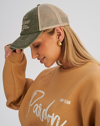 Czapka truckerka VINTAGE TSC zielona, HARP TEAM