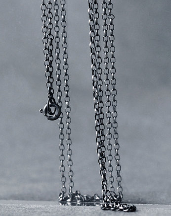 Łańcuszek typu Ankier z oksydowanego srebra 925, SHAMBALA