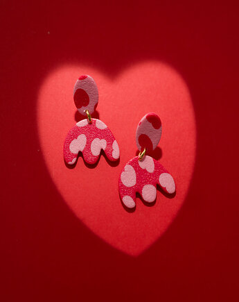 Kolczyki TULIPANY edycja walentynkowa, Dwie Gliny