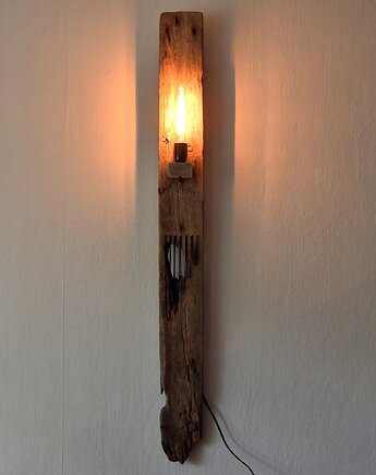 Lampa ze starego drewna, loft, retro, wabi-sabi, unikat /11/, Galeriai