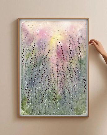 Oryginalna akwarela. Łąka A4, Malgorzata Domanska