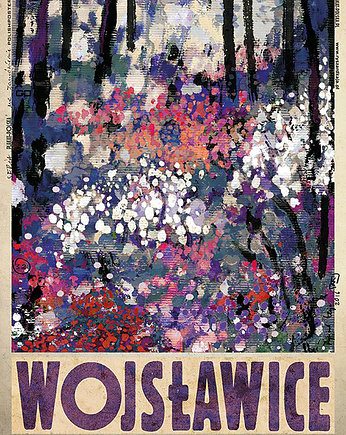 Poster Polska Wojsławice (R. Kaja) 98x68 cm w ramie, PAKOWANIE PREZENTÓW - prezenty diy