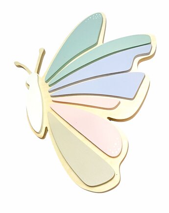 Lampka motyl - pastel, DekoDrewno