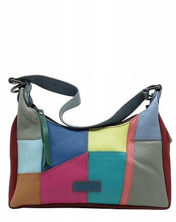 Torebka damska na ramię kolorowa skórzana wygodna zero waste OLIVKA, Olivka Warsaw