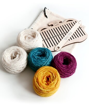 Tkanie pasów - BARDKO z materiałami - duże, SPLOTKA