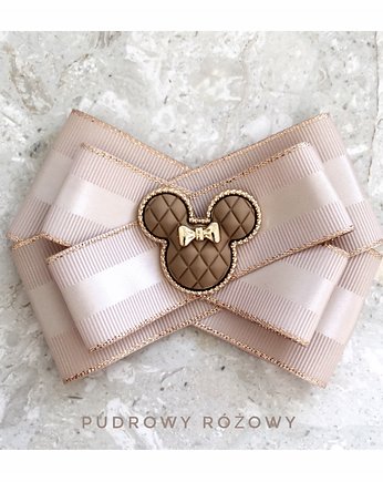 Beżowa Brosza MICKEY  Hit! 1szt, Pudrowy Różowy