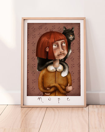 "Fochy kota"  Plakat  Ilustracja, Agata Dubaniowska Ilustracja